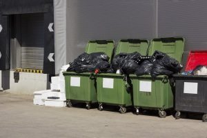 Green Garbage Containers