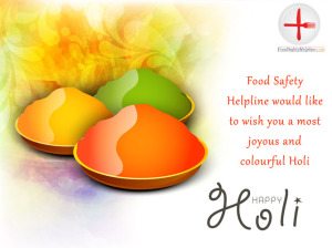 FoodSafetyHelpline Wishing our viewers a safe & colorful HOLI!